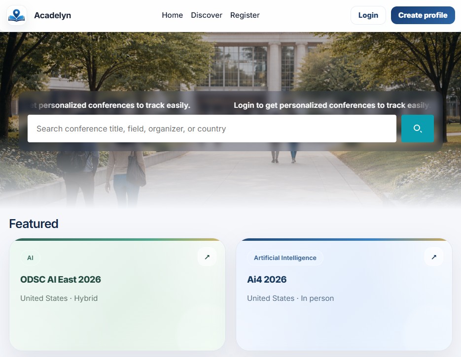 Academic platform preview